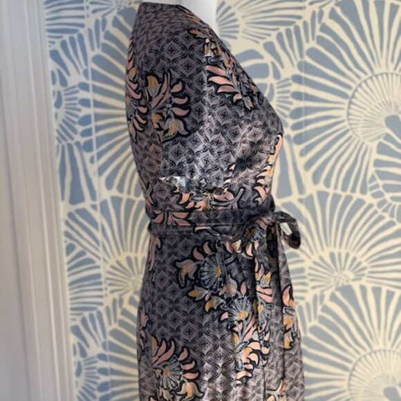 Anthropologie The Odells Zinaida Maxi Wrap Dress Size Small - Picture 6 of 9